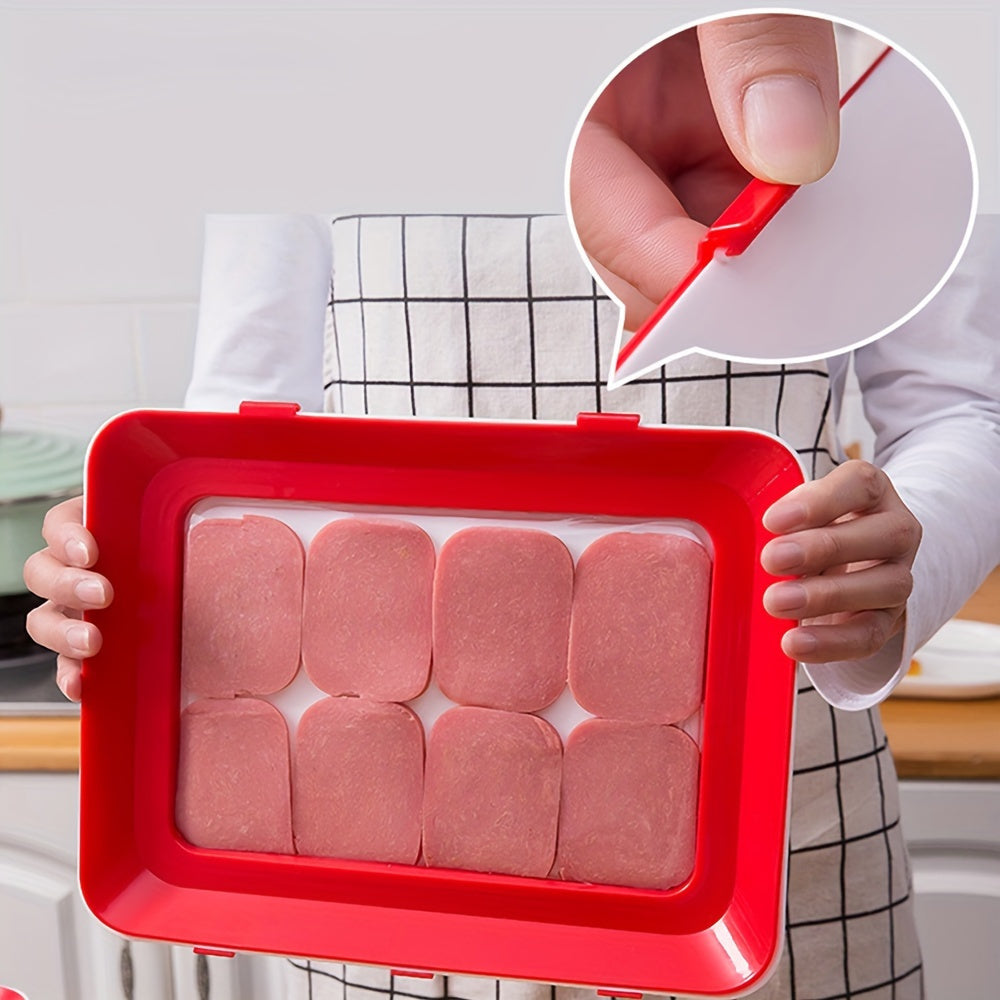 2 Pack Reusable Food Storage Trays, Durable Plastic, Suitable for Kitchen Organization and Restaurant Use, Refrigerator Replacement Storage Boxes, No Batteries Required