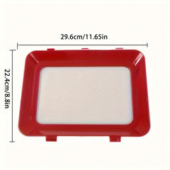 2 Pack Reusable Food Storage Trays, Durable Plastic, Suitable for Kitchen Organization and Restaurant Use, Refrigerator Replacement Storage Boxes, No Batteries Required
