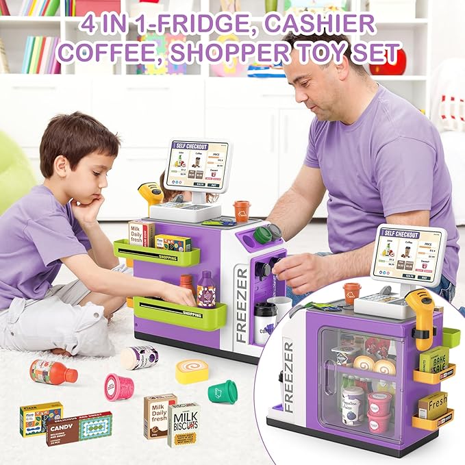 3-in-1 Coffee Machine Set For Kids