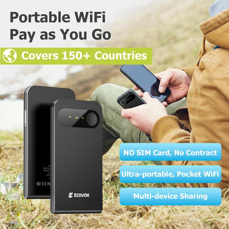Global Portable WiFi Hotspot Stay Connected Abroad No SIM Need