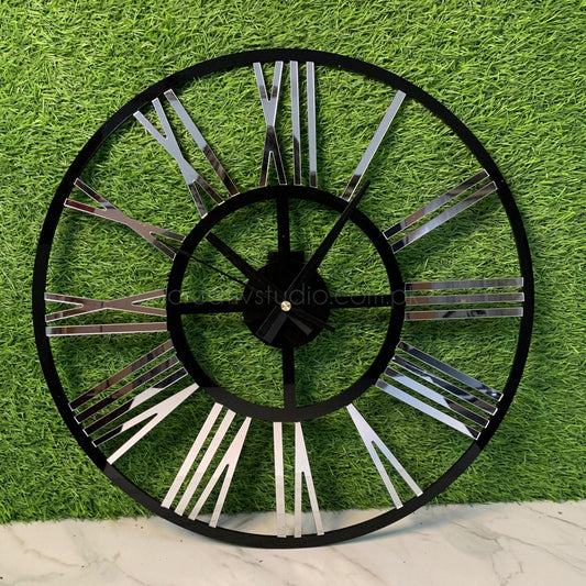 Acrylic Wall Clock Gold & Black Wall Clock ©