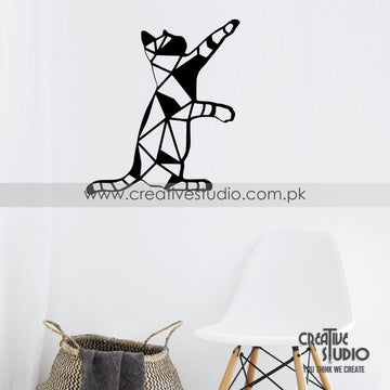 Cat Geometric Acrylic Wall Art