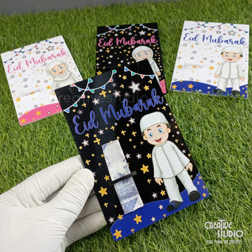 Celebrate Eid with Joy: Colorful Acrylic Eidi Envelopes for Kids – BOY