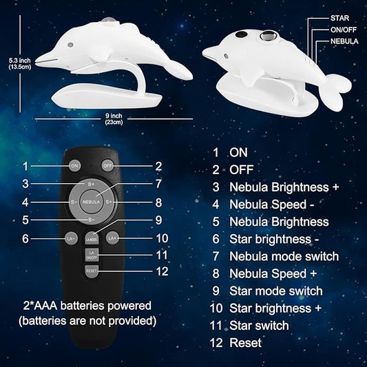 Dolphin Projector Lamp