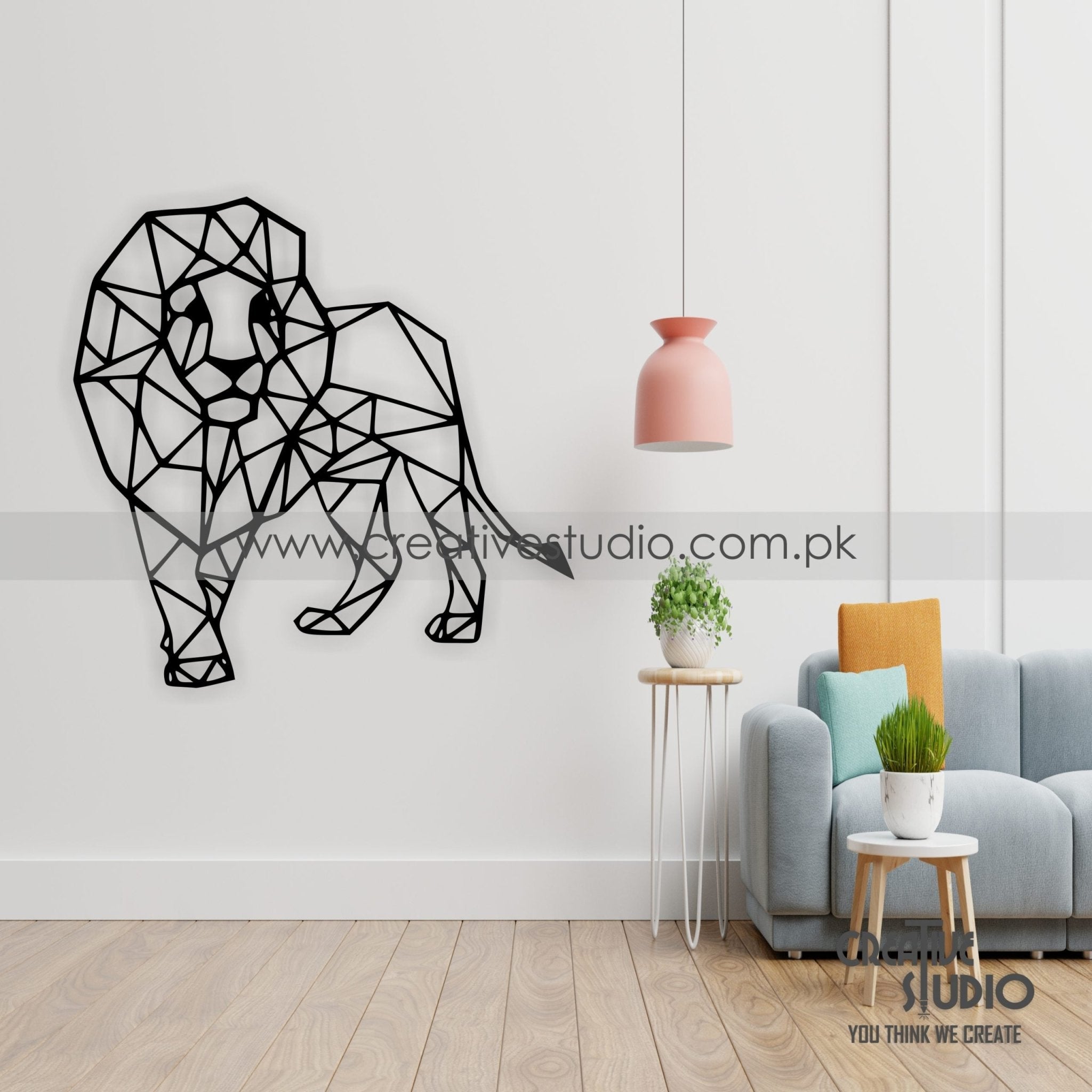 Geometric Loin Acrylic Wall Art