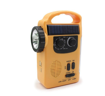Hand-Cranked Radio Emergency Light