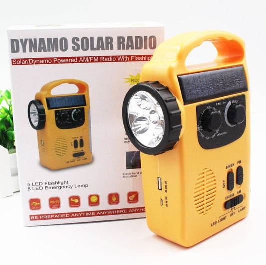 Hand-Cranked Radio Emergency Light