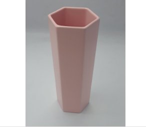 Hexagonal Ceramic Vase