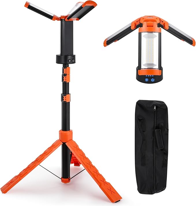 Light With Stand, Triple Cordless LED ©