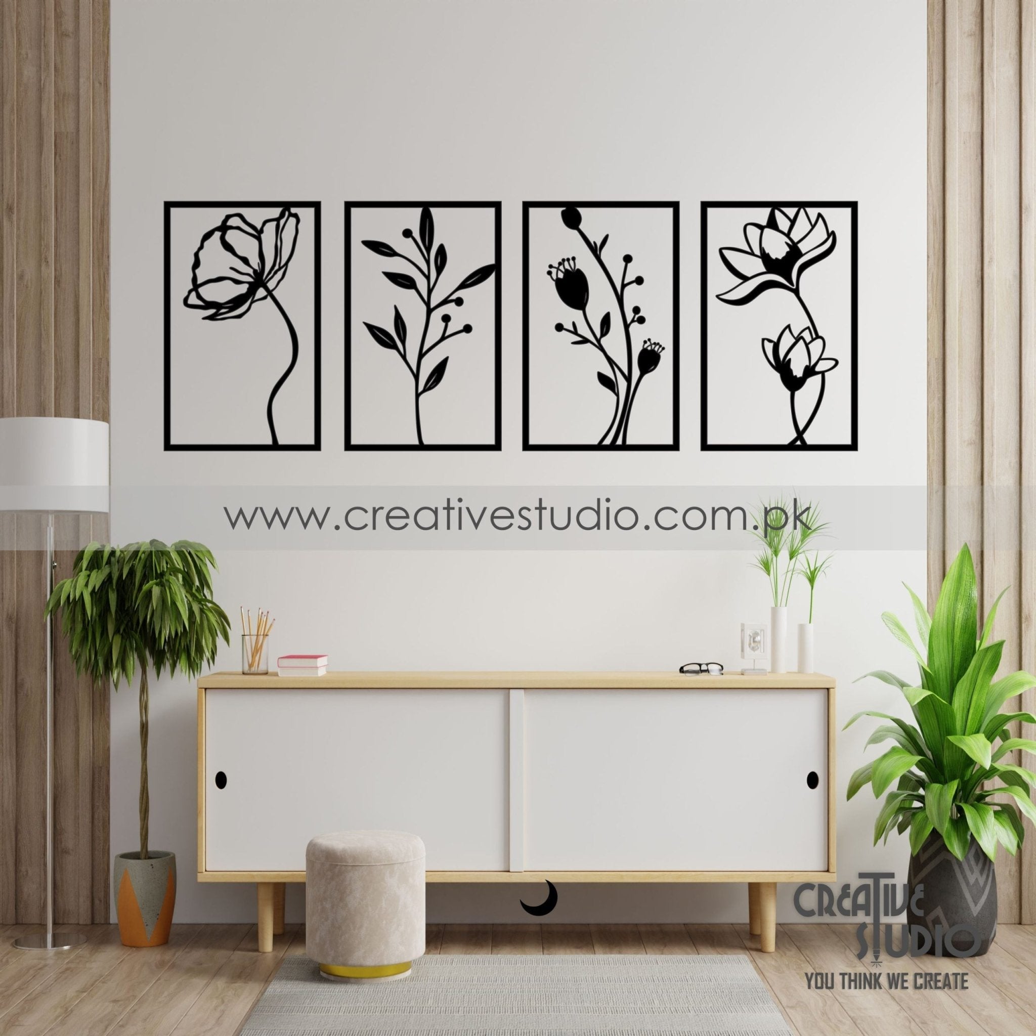 Modern Blossom Flower Acrylic Wall Art