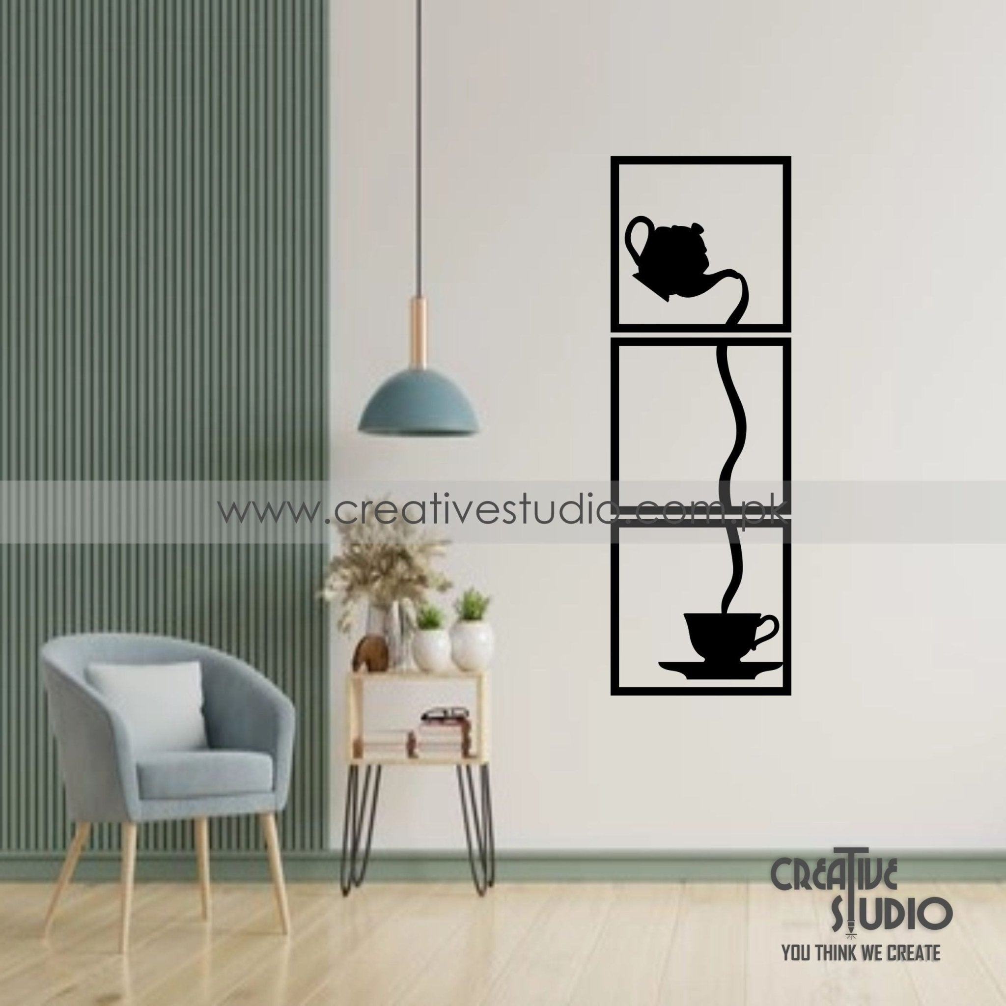 Modern Cup & Saucer Acrylic Wall Art