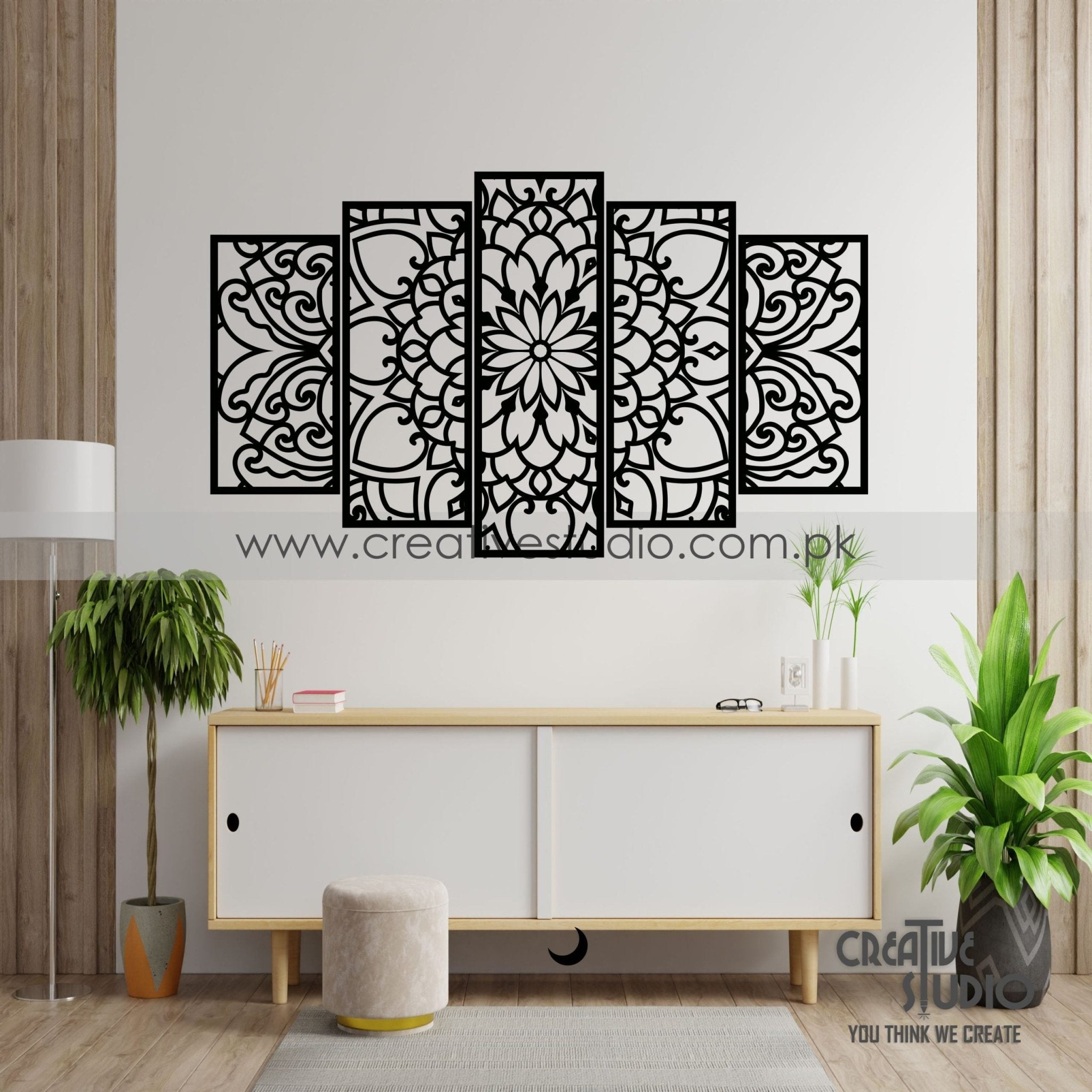 Modern Geometrical Flora Acrylic Wall Art ©