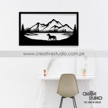 Nature Horse Acrylic Wall Frame