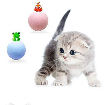 New Gravity Ball Smart Touch Sounding Toys Interactive Pet Toys Squeak Toys Ball Pet Training Toy For Indoor Cats