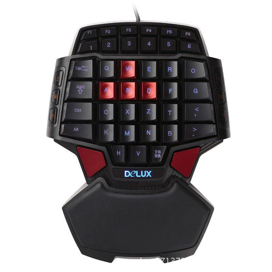 Professional Single-Hand Lol Game Electronic Competition Keyboard Palm Dota Mobile Phone Peripheral Small Keyboard