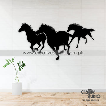 Running Horse Acrylic Wall Frame