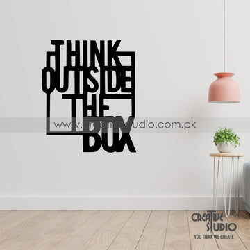 THINK OUTSIDE THE BOX Acrylic Wall Art