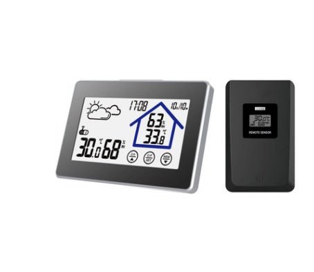Touch Screen Indoor and Outdoor Electronic Thermometer and Hygrometer Wireless Thermometer and Hygrometer