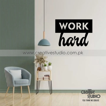 Work Hard Acrylic Wall Art